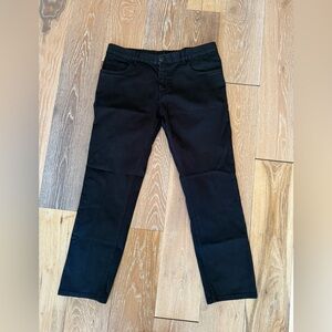 Prada mens black tapered fit jeans